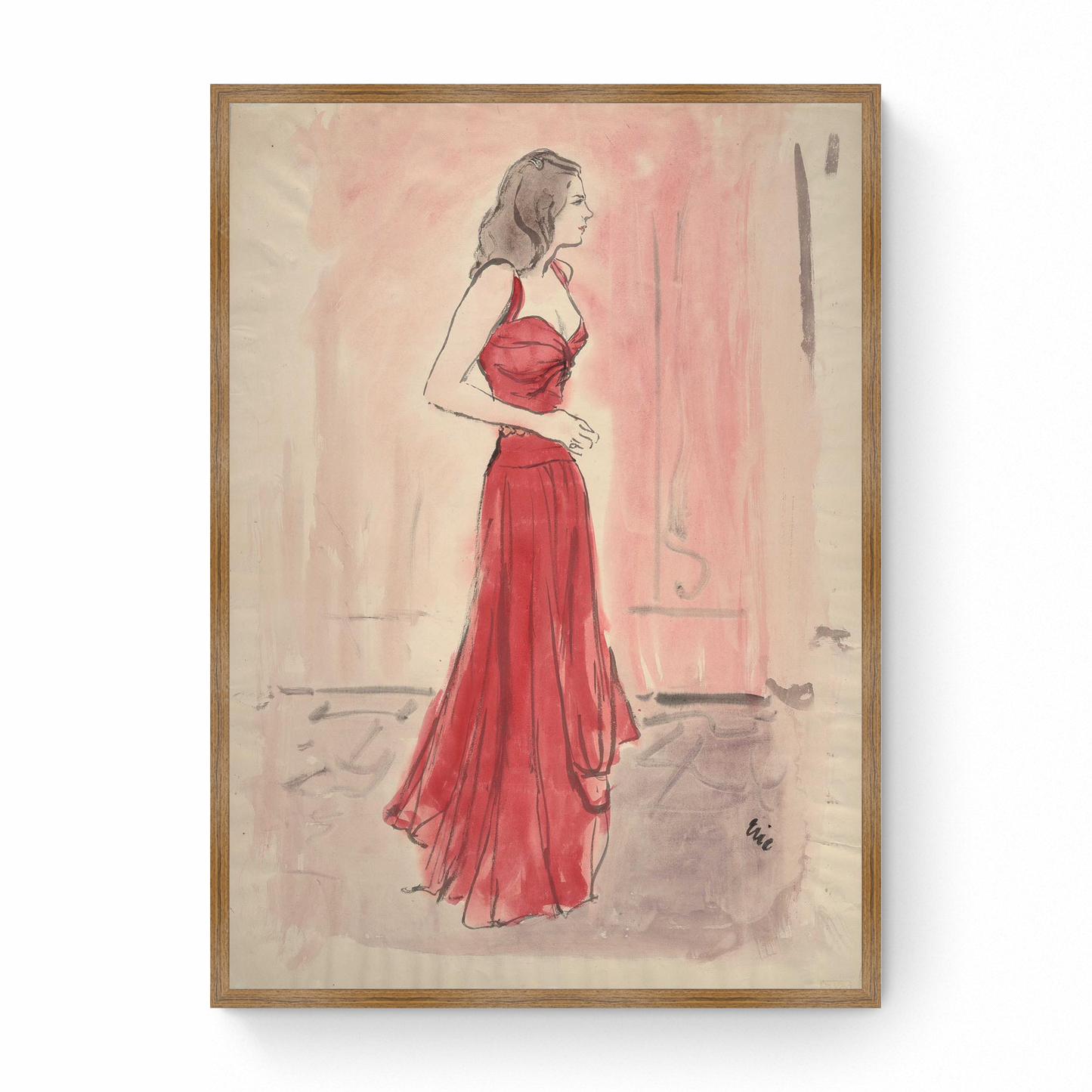 Sketch of Lucille Parsons Vanderbilt, Vogue