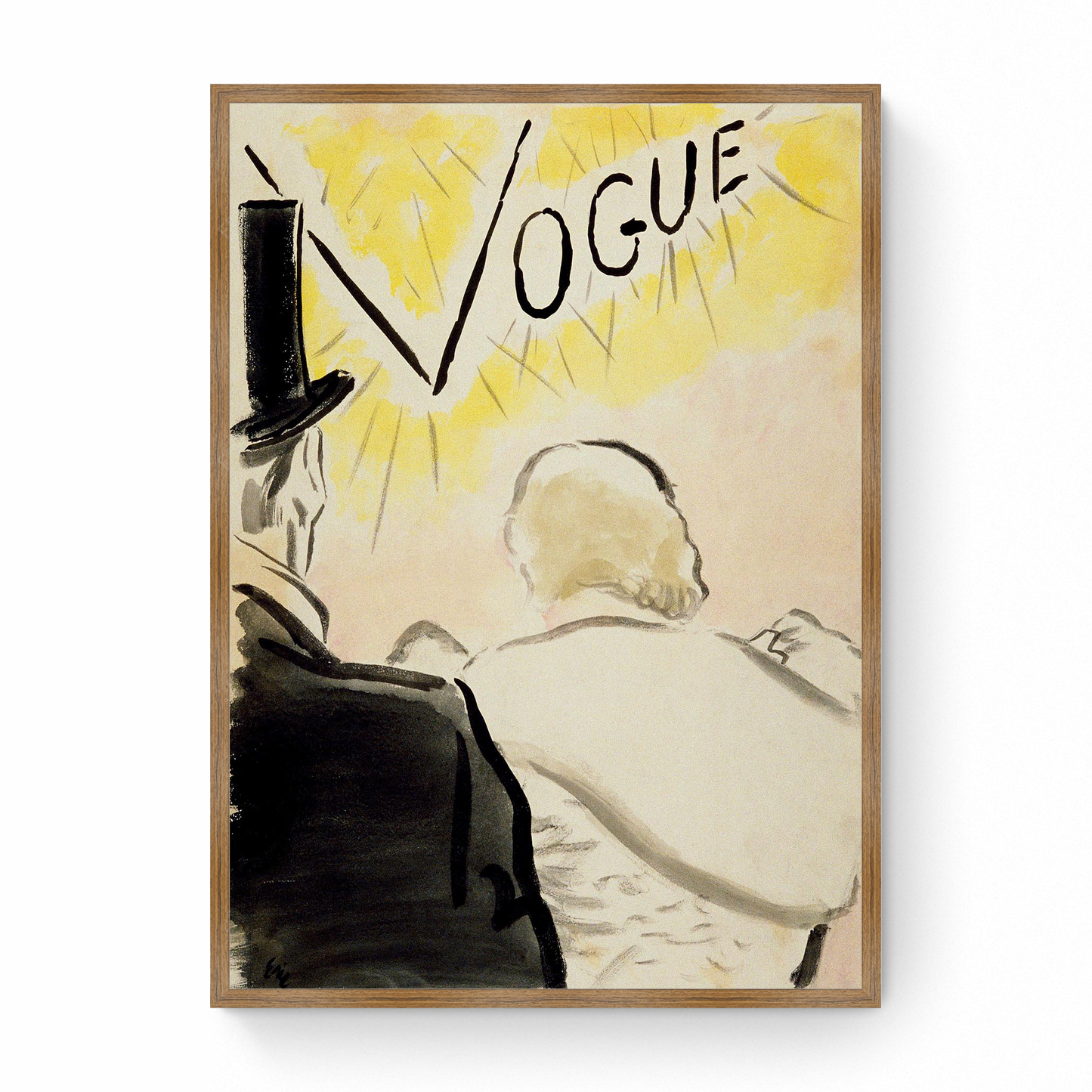 Sketch of Man and Woman in Eveningwear, Vogue