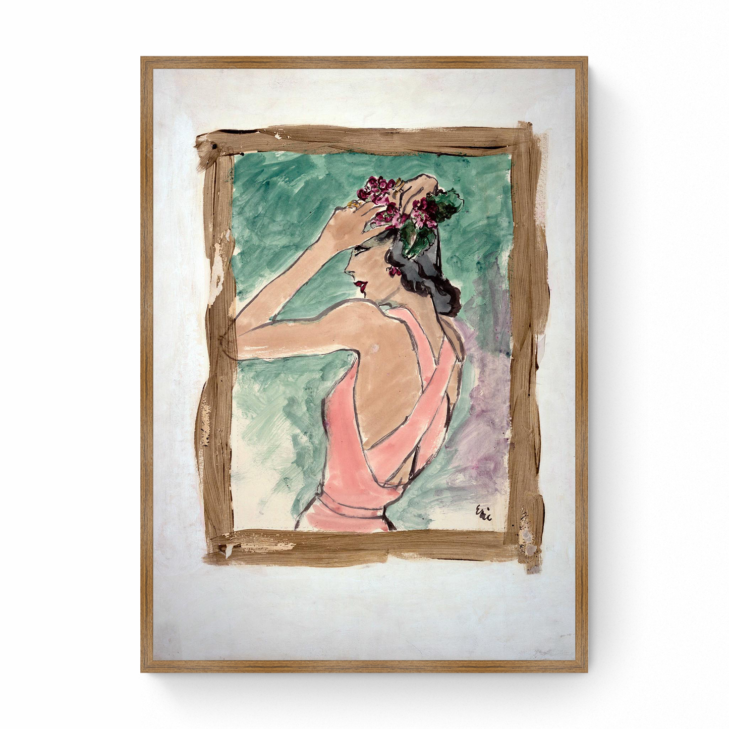 Sketch of Model in Du Barry, Vogue