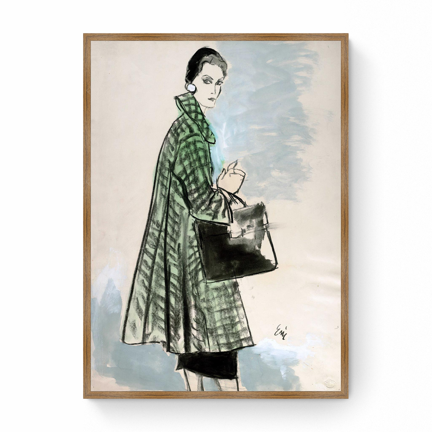 Sketch of Model in Monte-Sano & Pruzan, Vogue