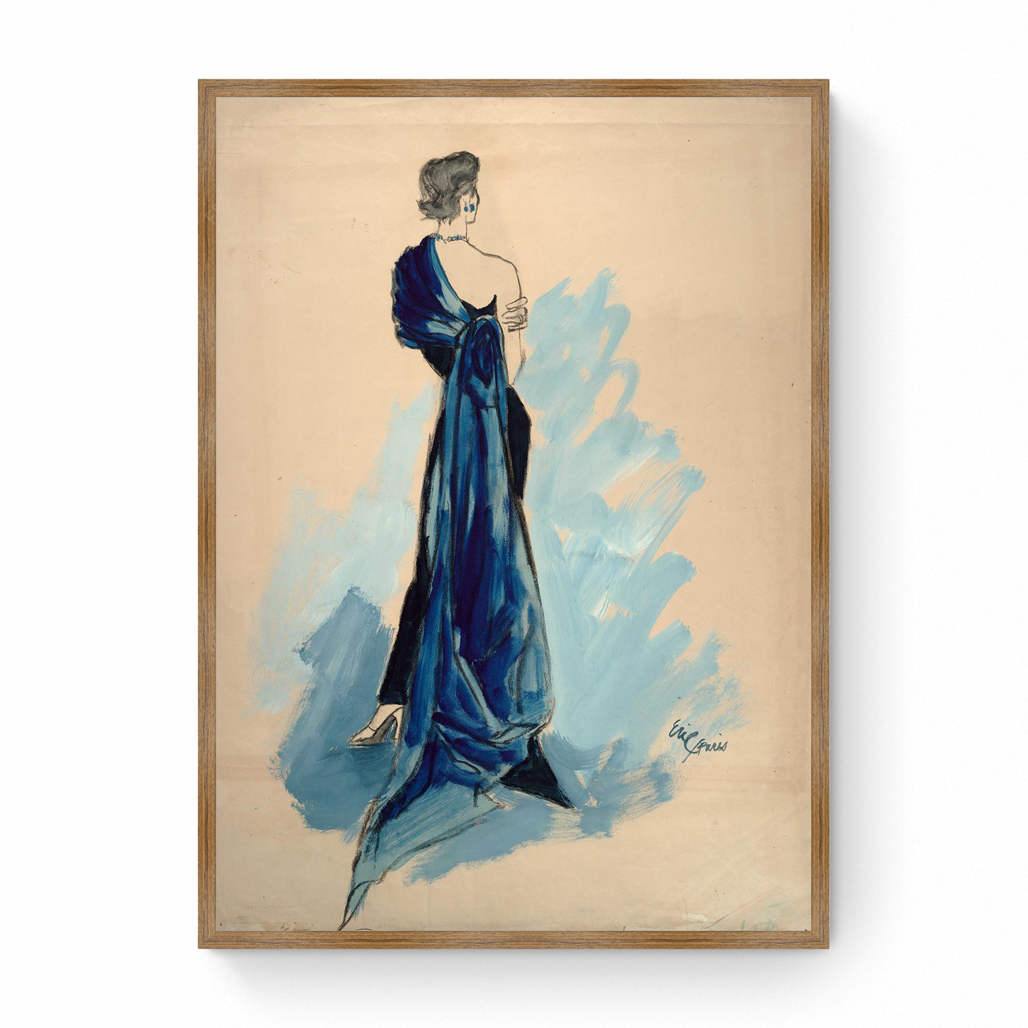 Sketch of Model in Schiaparelli, Vogue