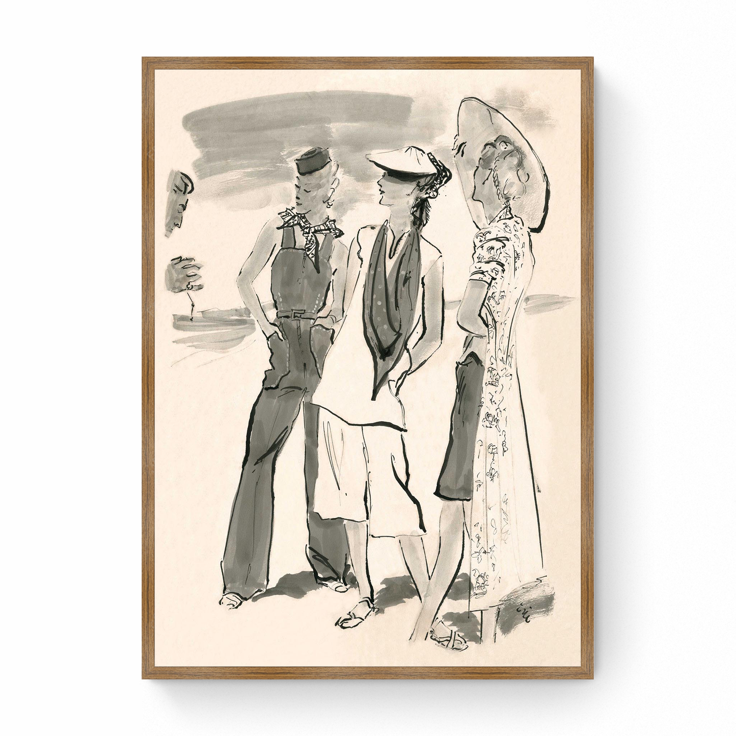 Sketch of Molyneux Beach Attire, Vogue