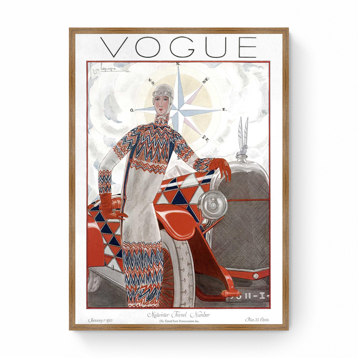 Vogue Cover: 1925 Photo by Georges Lepape