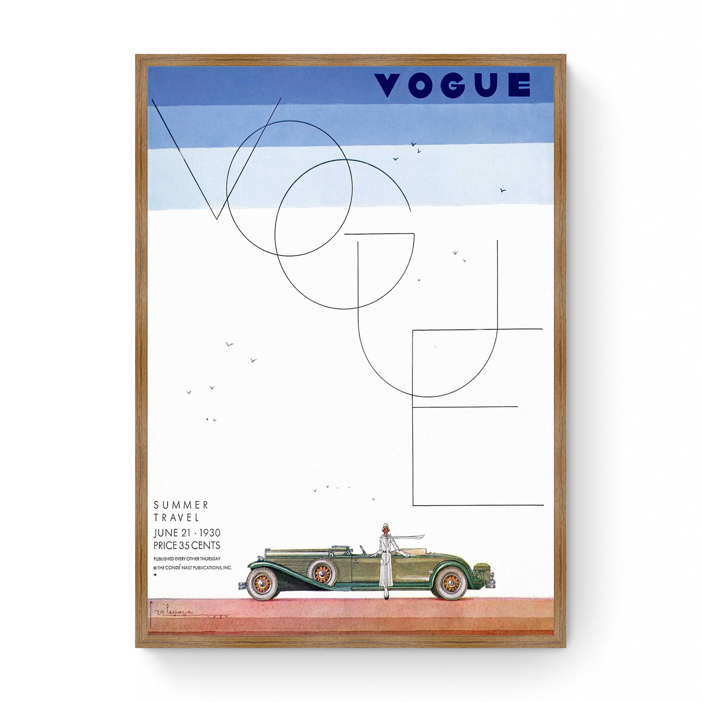 Vogue Cover: 1930 Photo by Georges Lepape