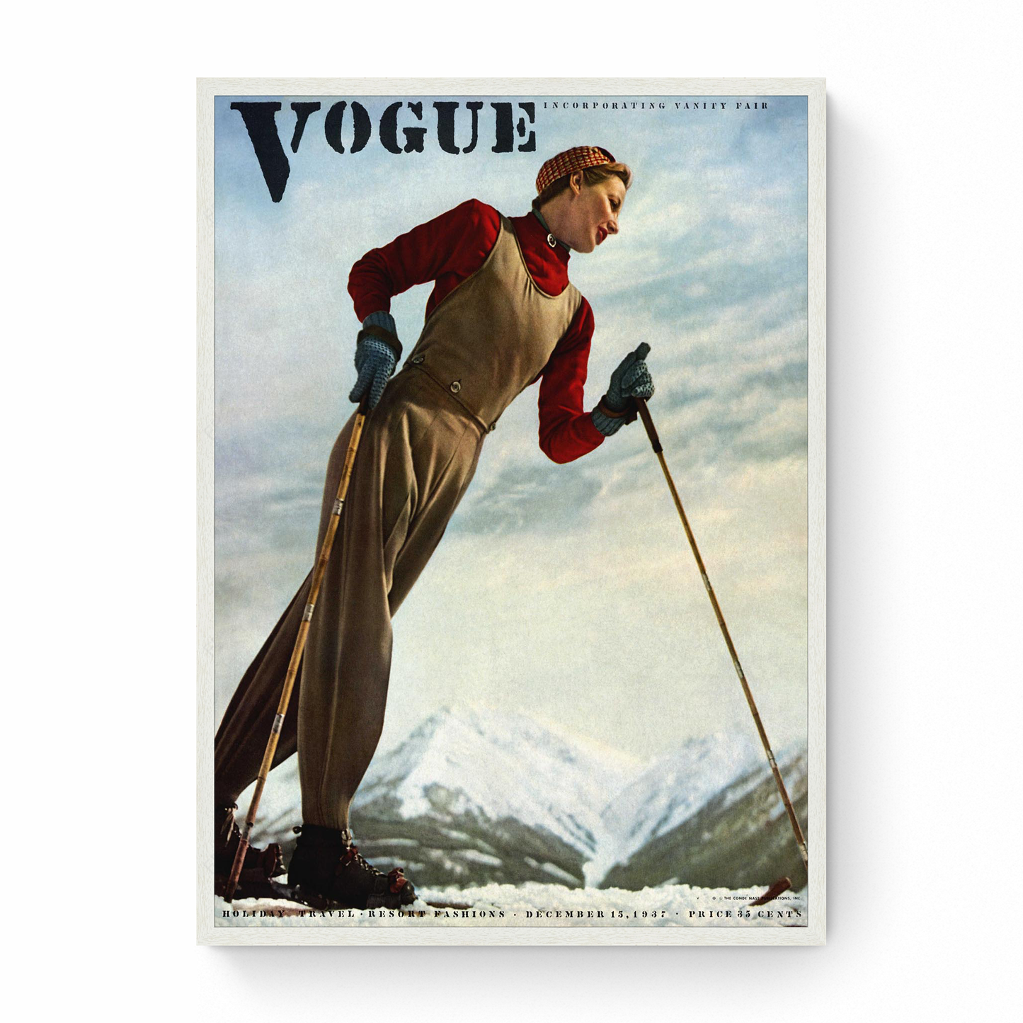 Vogue Cover: Holiday Issue featuring Hilda Sturm