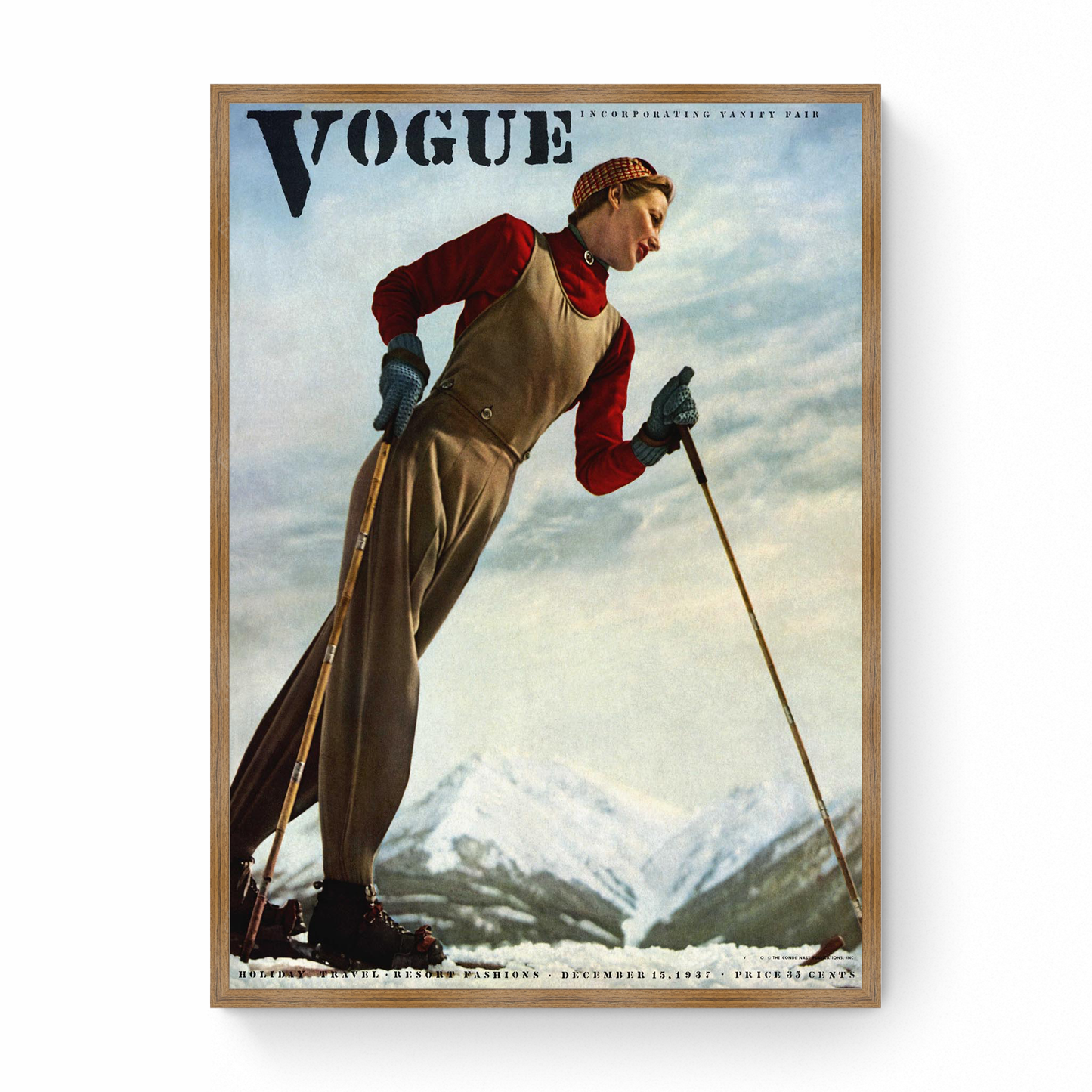 Vogue Cover: Holiday Issue featuring Hilda Sturm