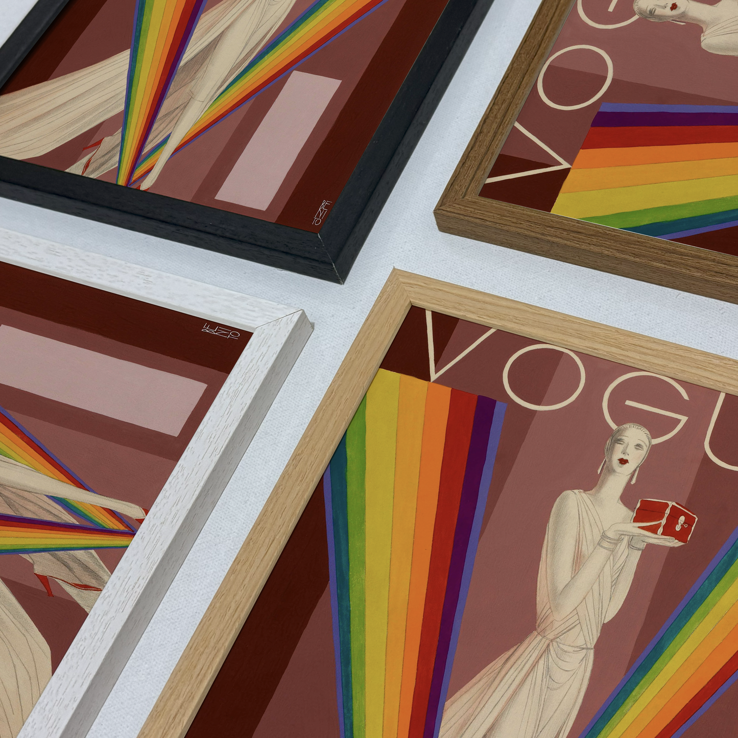 Vogue Cover: Autumn Fabrics and Original Vogue Designs