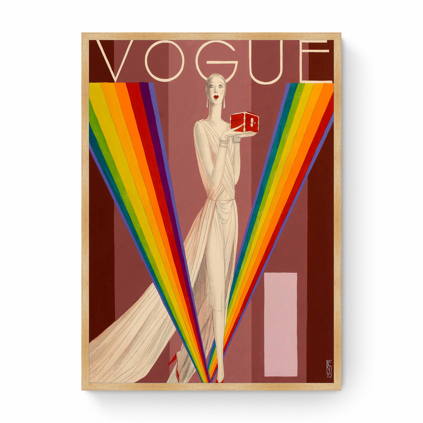 Vogue Cover: Autumn Fabrics and Original Vogue Designs
