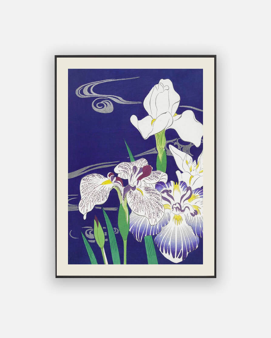 Irises by Kogyo Tsukioka