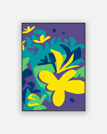 Cut outs flower poster