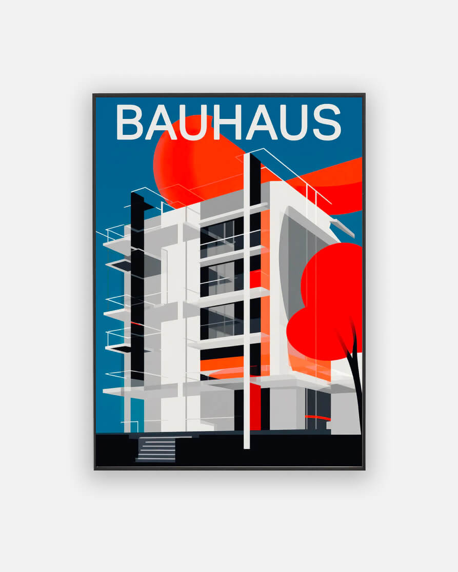 Bauhaus architecture poster No. 3