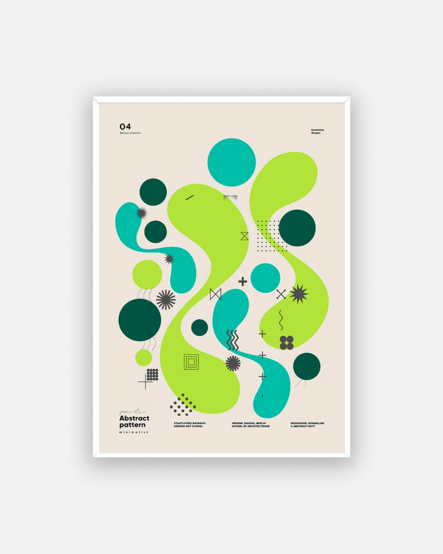 Geometric shapes Poster No. 4