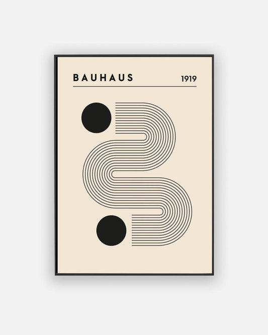 Bauhaus black and white poster No. 1