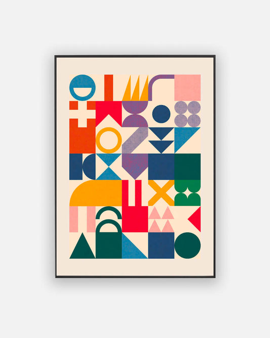 Abstract fashion poster