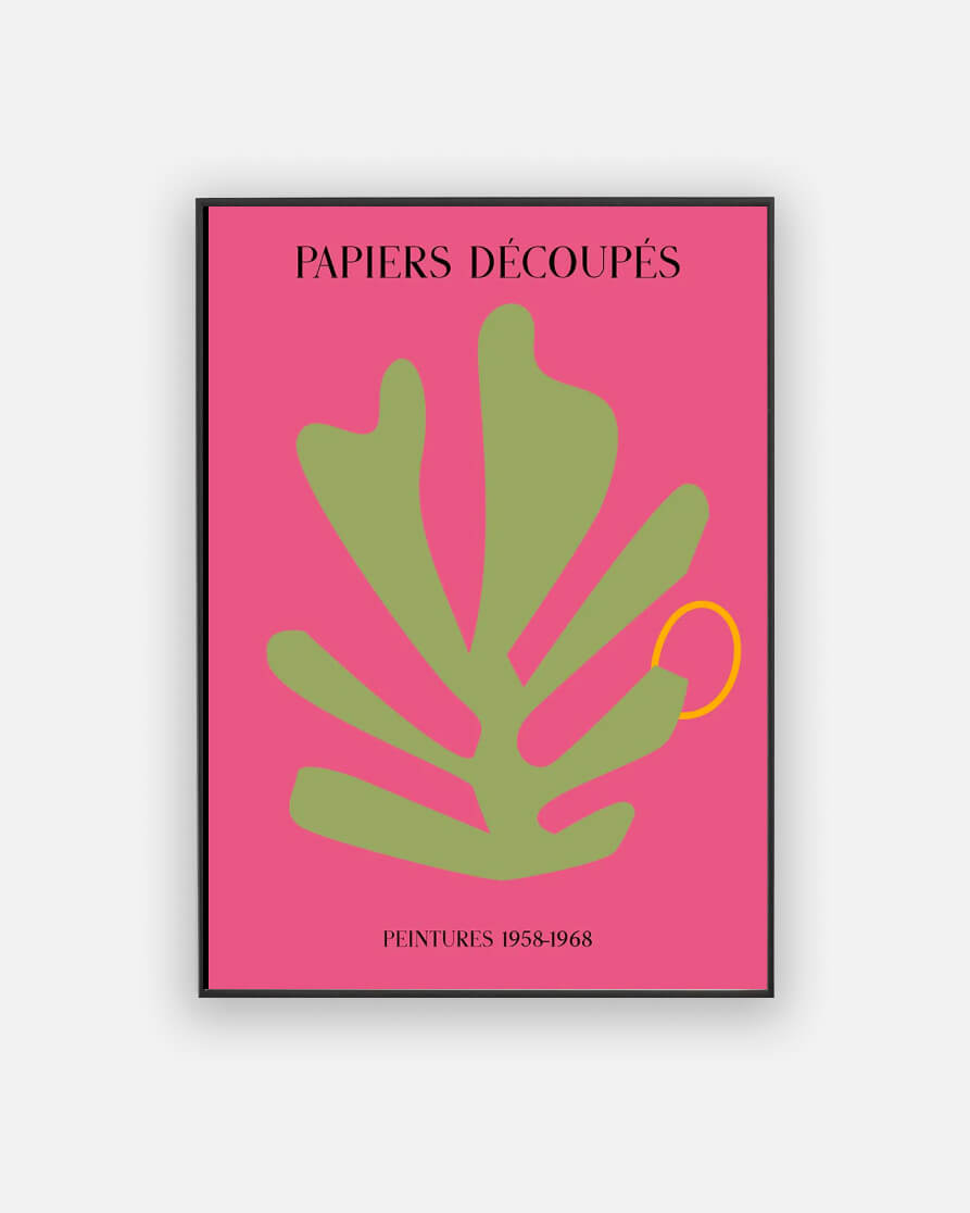 Papier D������coup������s pink poster