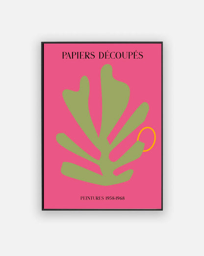 Papier D������coup������s pink poster