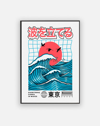 Big waves poster