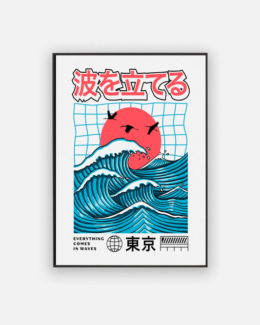 Big waves poster