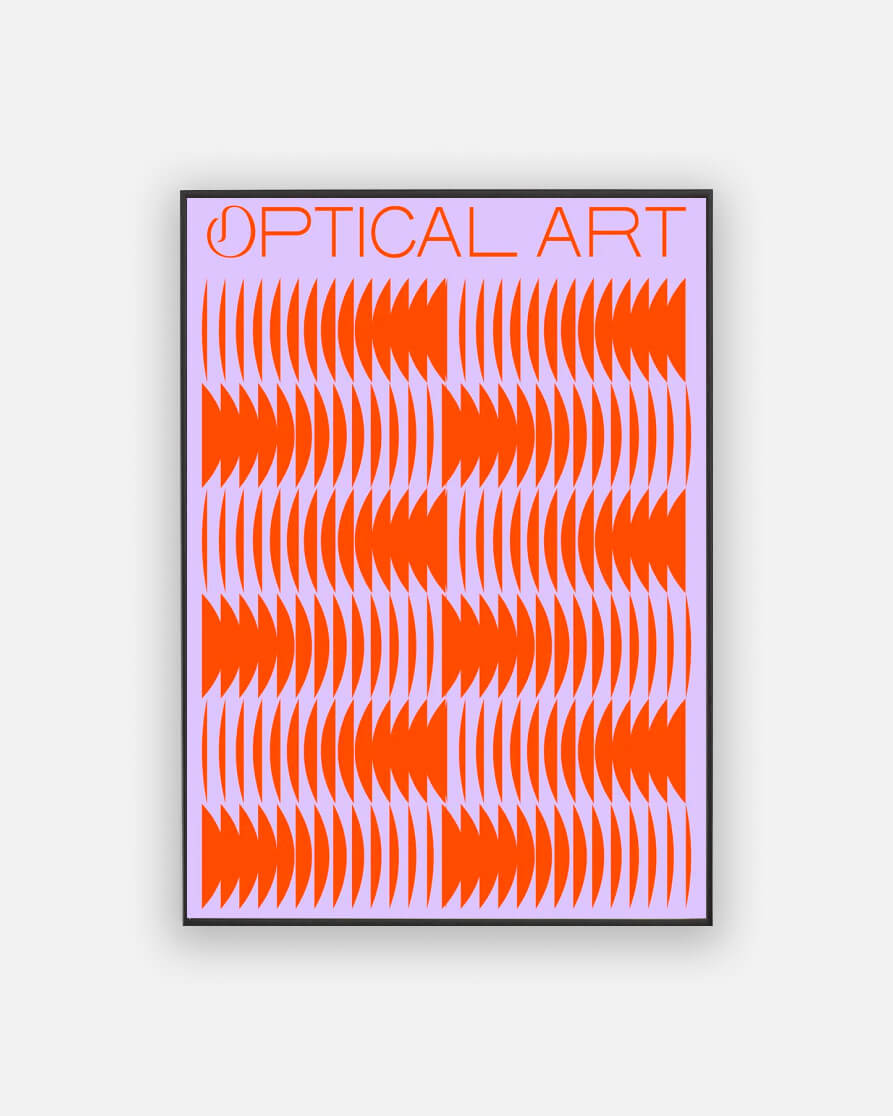 Optical art poster