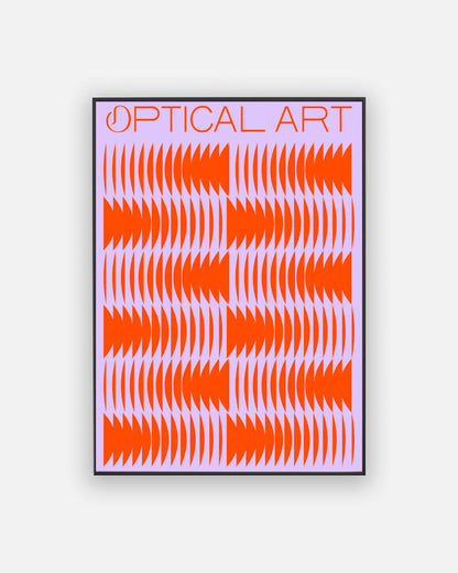 Optical art poster