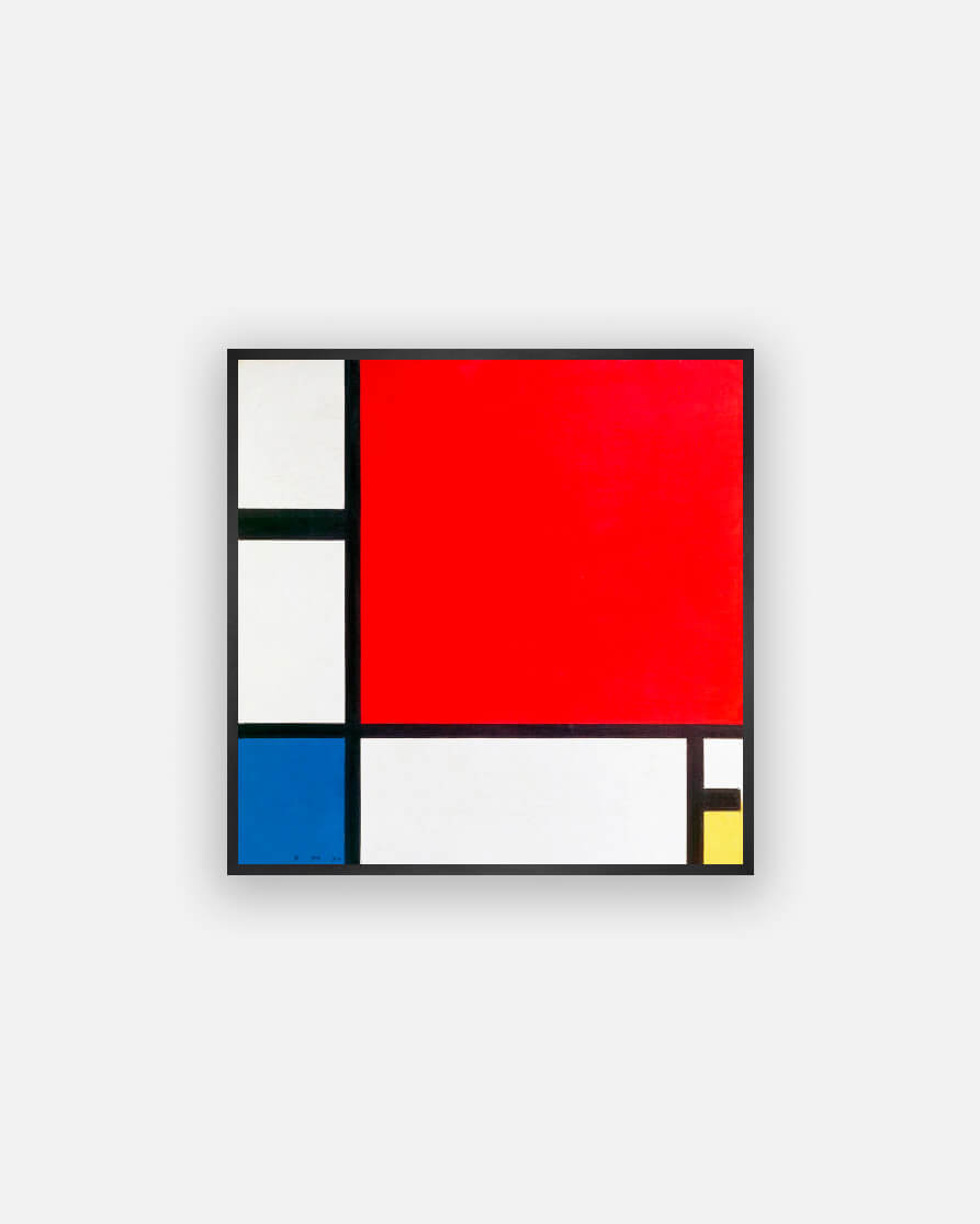 Piet Mondrian - composition with red, blue and yellow