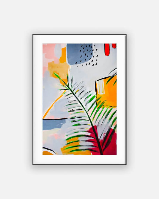 Botanical Abstract Leaf Poster No. 1