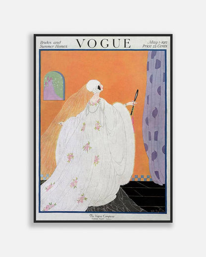 A Vogue Cover Of A Bride art print by Helen Dryden