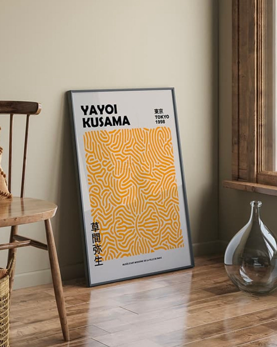 Yellow pattern poster