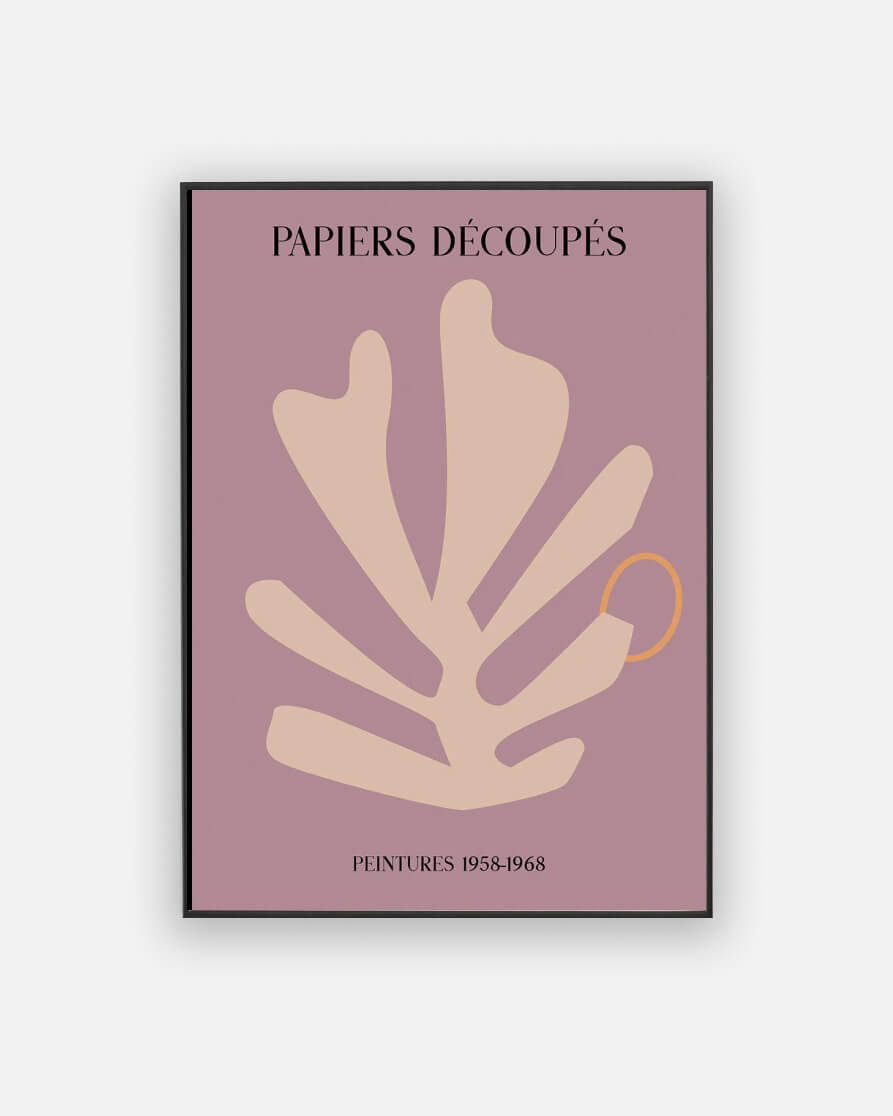 Papiers D������������coup������������s purple poster