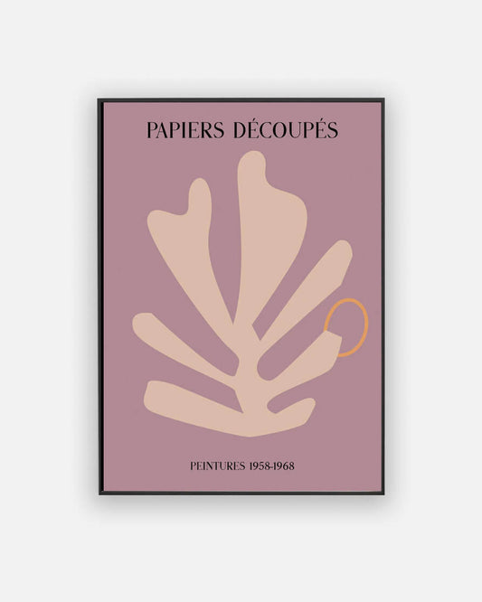 Papiers D������������coup������������s purple poster