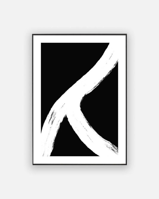 Abstract black and white poster No. 4