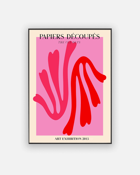 Papiers D������������coup������������s Pink Poster No. 2