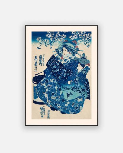 Utugawa Kuniyoshi - Ogiya uchi Hanaogi poster