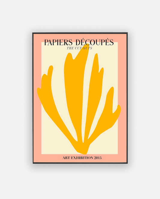 Papier D������coup������s yellow poster