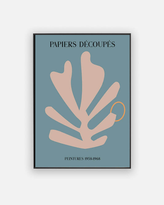 Papier D������coup������s  Blue Poster