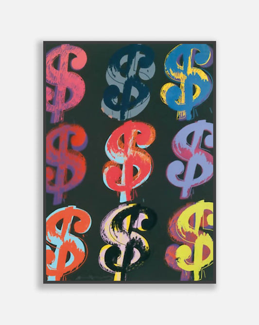 $9, 1982 (on black) - Andy Warhol