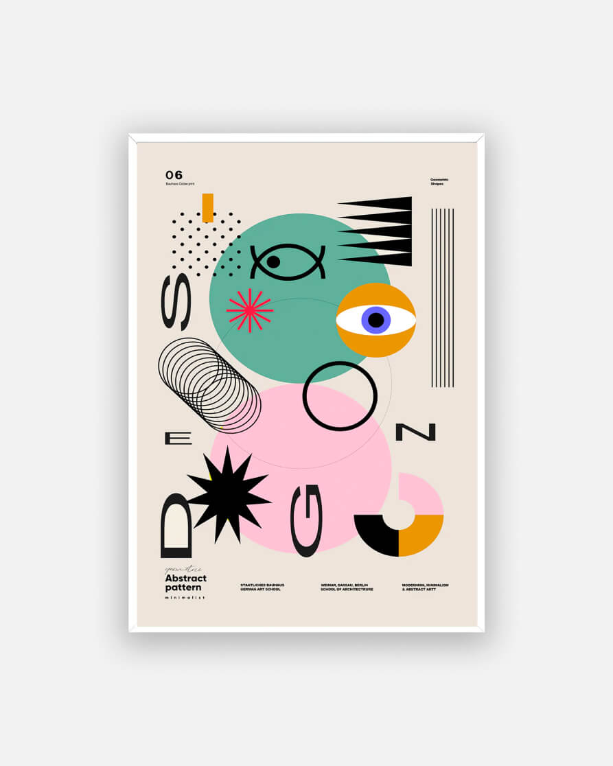 Geometric shapes Poster No. 6