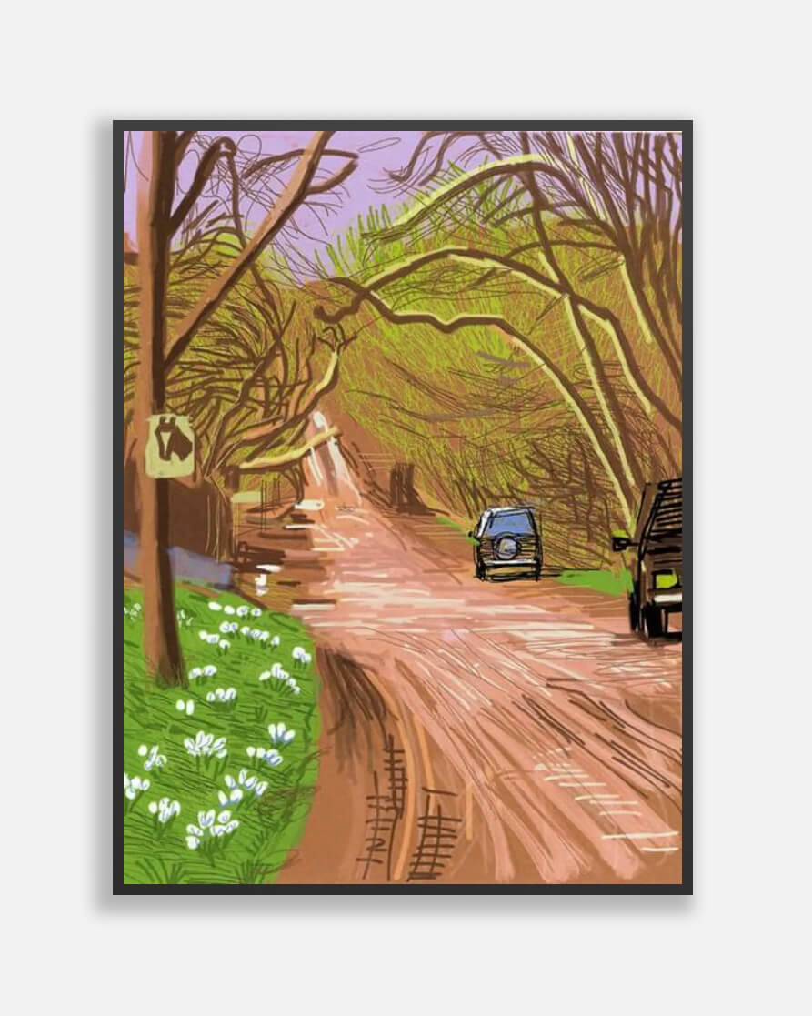 The Arrival Of Spring In Woldgate East Yorkshire 5th March 2011 - David Hockney