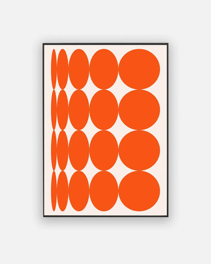 Mauve Whimsy Orange Poster