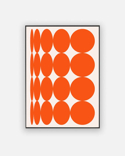 Mauve Whimsy Orange Poster