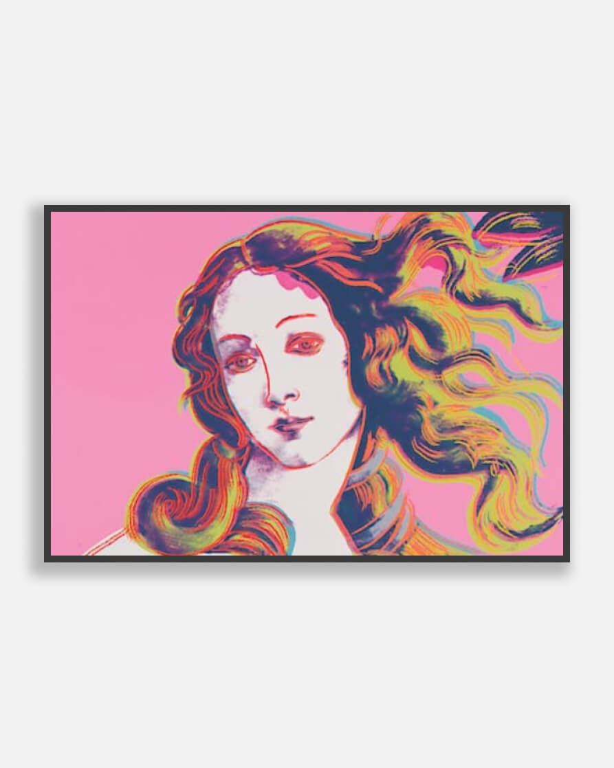 Details of Renaissance Paintings (Sandro Botticelli, Birth of Venus, 1482), 1984 (pink) - Andy Warhol