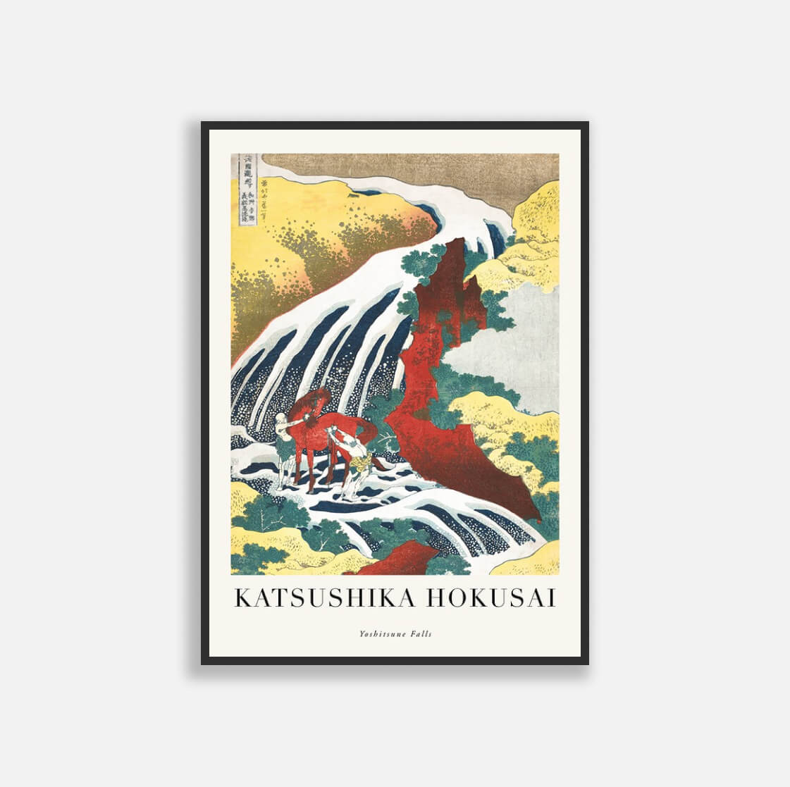 Yoshitsune Falls By Katsushika Hokusai