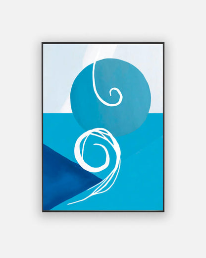 Abstract blue poster No. 1