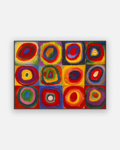 Squares with concentric rings - Kandinsky