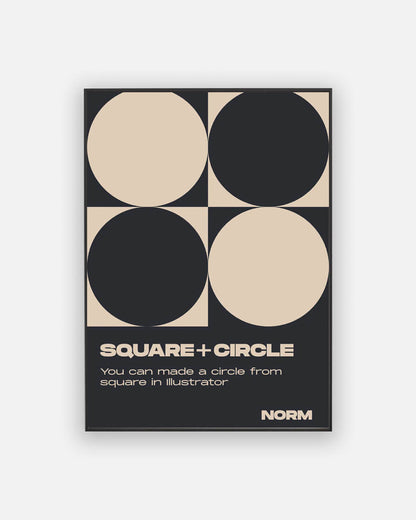 Circles and Squares Poster