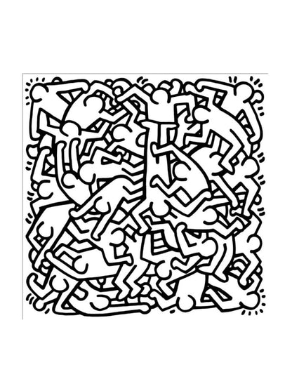 Keith Haring - Party of Life Invitation Poster