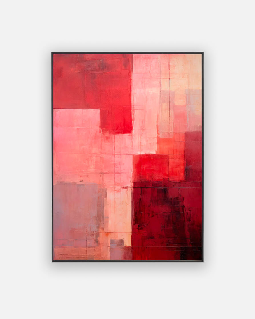 Abstract red tone poster