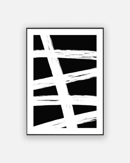 Abstract black and white poster No. 3