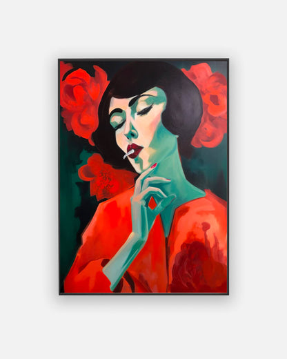 Woman with cigarette