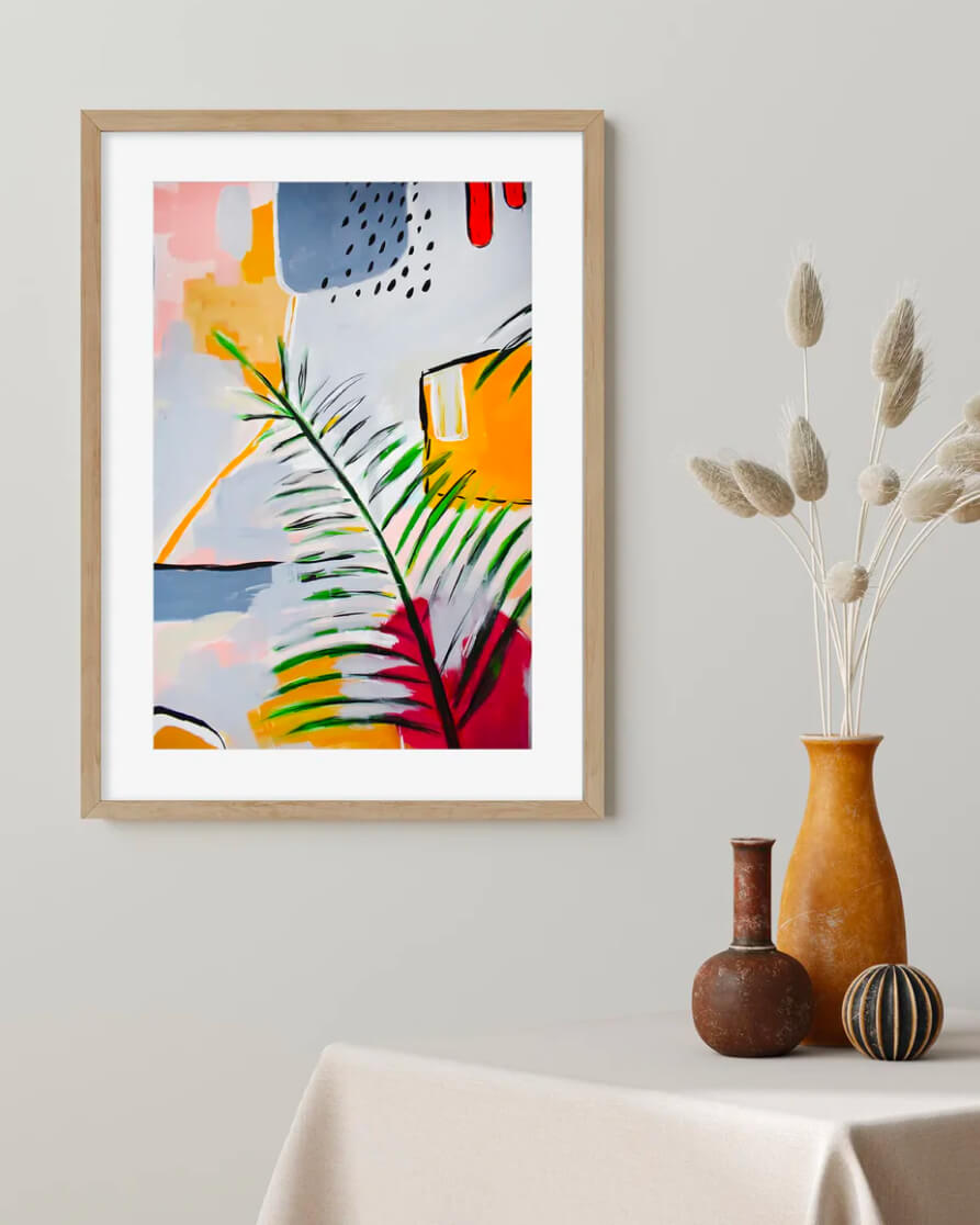 Botanical Abstract Leaf Poster No. 1